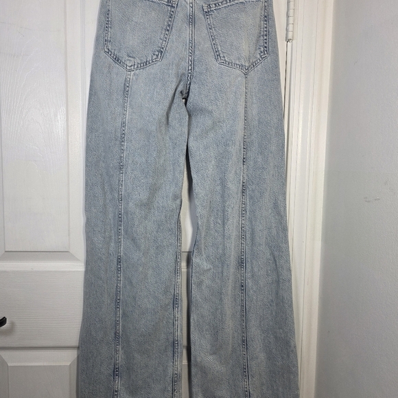 Arizona Seamed Wide-Leg Jeans Light Blue Size 0 NWT Retails $54 - Picture 4 of 4